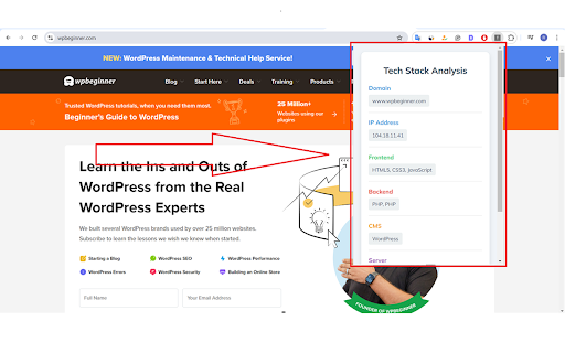 Tech Stack Analyzer screenshot 1