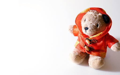 Teddy bear and orange shirt screenshot 1