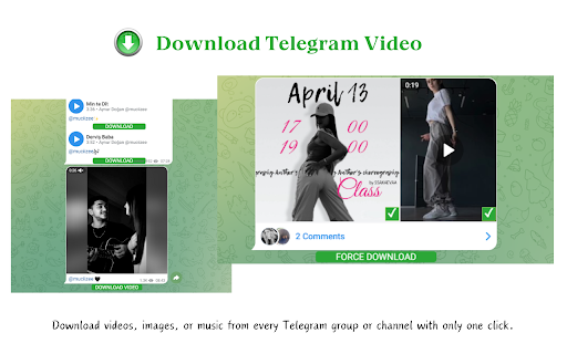 Telegram downloader - TG Video Photo Download screenshot 1