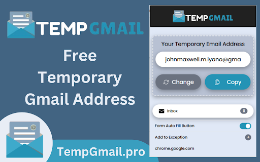 Temp Gmail - Free Temporary Gmail Address screenshot 1
