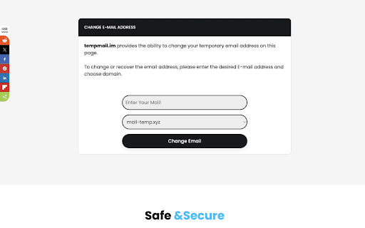 Temp Mail Temporary Email - tempmail.im screenshot 1