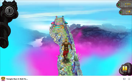Temple Run 2: Holi Festival Game - Escape through vibrant colorful temples screenshot 1