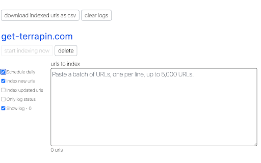 Terrapin Indexer screenshot 1