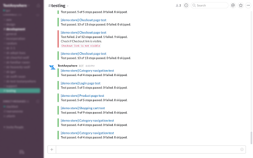Test Anywhere screenshot 1