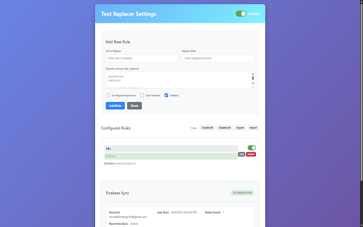 Text Replacer screenshot 1