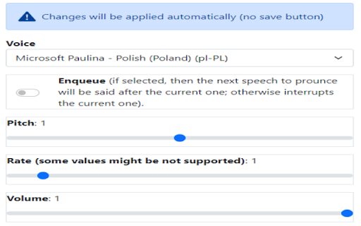 Text speaker screenshot 1