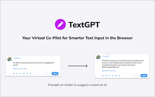 TextGPT - Smarter Text Input by OpenAI screenshot 1