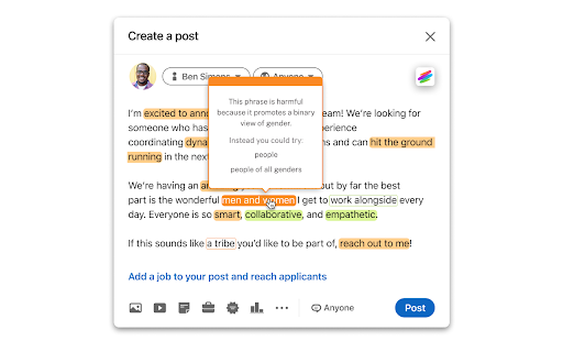 Textio for Chrome screenshot 1