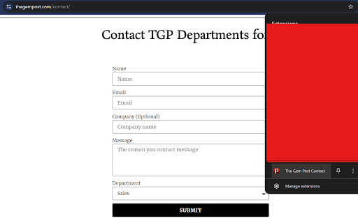 The Gem Post Contact screenshot 1