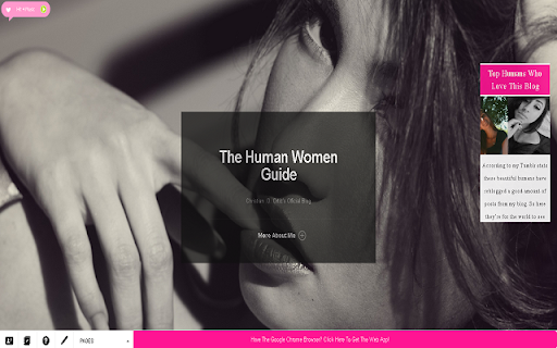 The Human Women Guide Blog screenshot 1