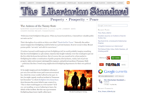 The Libertarian Standard screenshot 1