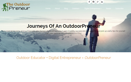 THE OUTDOORPRENEUR screenshot 1