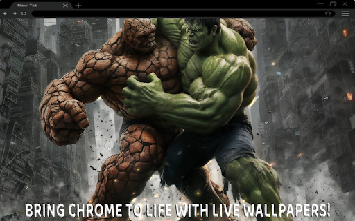 The Thing VS Hulk Live Wallpaper screenshot 1