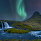 The Waterfall Under the Aurora logo