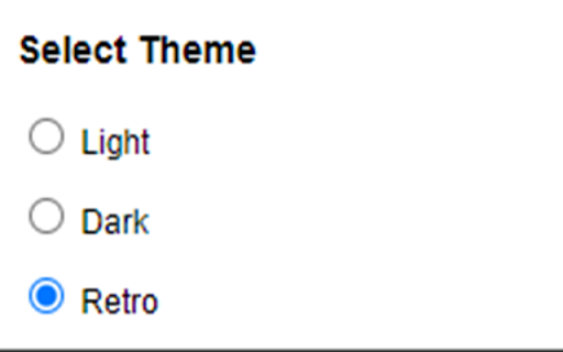 Theme switcher screenshot 1
