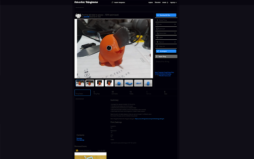 Thingiverse Dark Mode screenshot 1