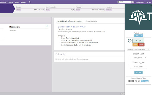 Thoroughcare Extension screenshot 1