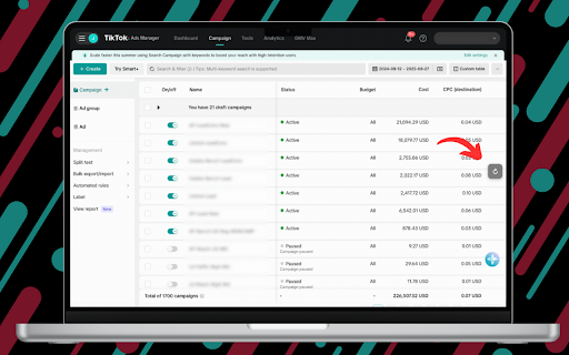TikTok Ads Manager Refresh screenshot 1