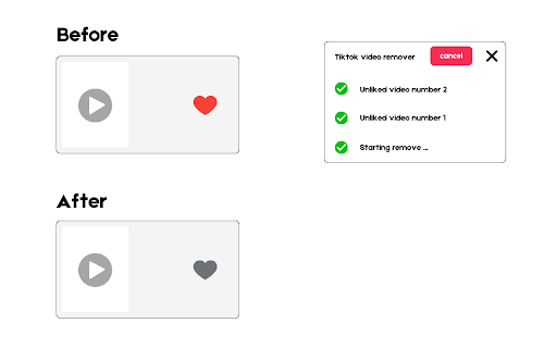 TikTok All Liked Videos Remover For Chrome screenshot 1