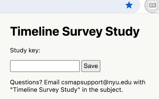 Timeline Survey Study screenshot 1