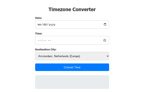 Timezone Converter screenshot 1