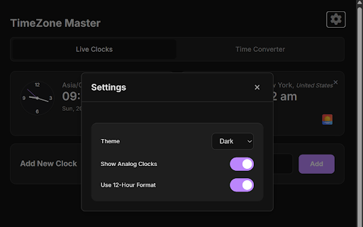 Timezone Master - World Clock & Time Converter screenshot 1