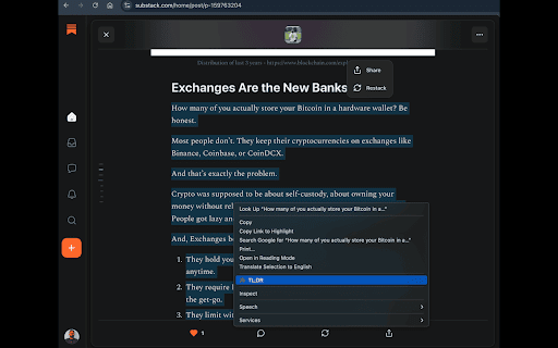 TL;DR - AI Auto Summarizer screenshot 1