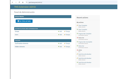 TNS Extension DW screenshot 1