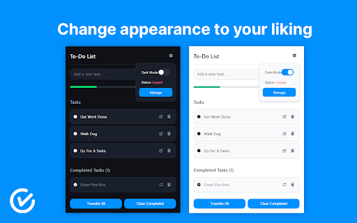 To-Do List for Google Chrome screenshot 1