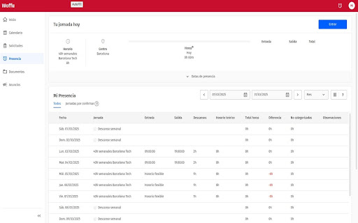 Toffu - Autofill Woffu schedule screenshot 1
