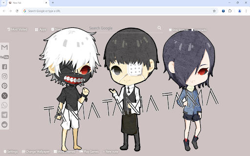 Tokyo Ghoul Chibi Wallpaper screenshot 1