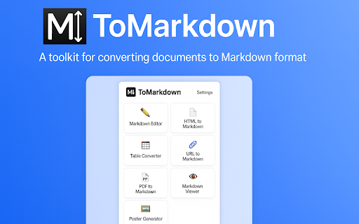 ToMarkdown screenshot 1