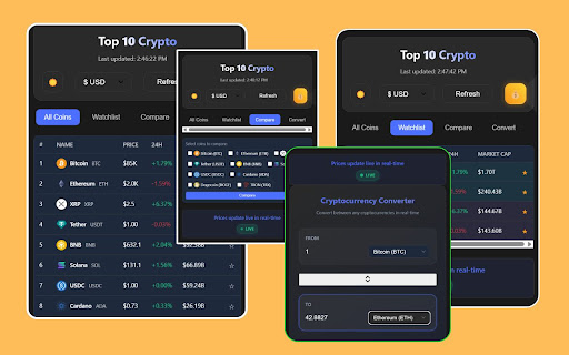 Top 10 Crypto Tracker screenshot 1