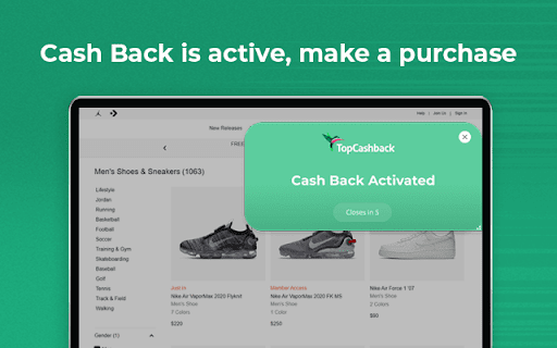 TopCashback USA Get Cash Back & Coupons screenshot 1