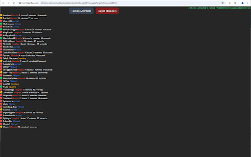 Torn-Helper Extension screenshot 1