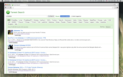 Torrent Search screenshot 1