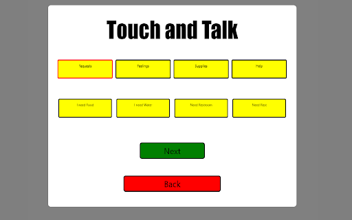 Touch and Talk screenshot 1