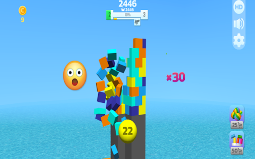 Tower Crash 3D Unblocked screenshot 1