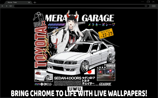 Toyota Chaser Anime Garage Girl Live Wallpaper screenshot 1