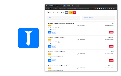 TrackBack screenshot 1