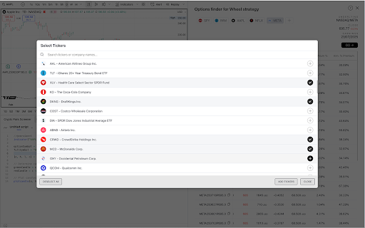 TradingView Wheel Button screenshot 1