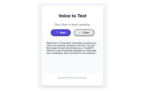 Transcripto screenshot 1