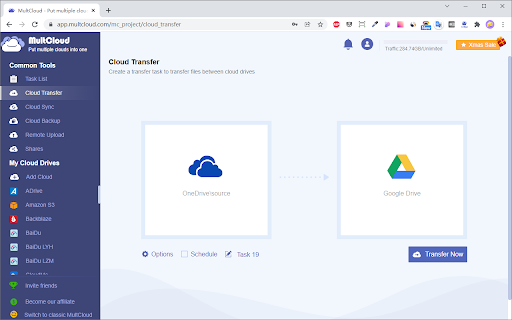 Transfer Dropbox to Google Drive screenshot 1
