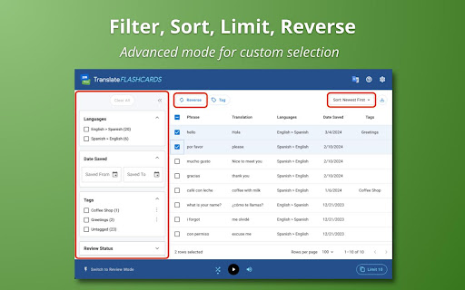 Translate Flashcards screenshot 1