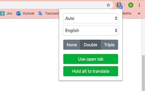 Translator Extension screenshot 1