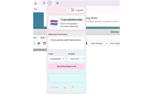 Transparency screenshot 1