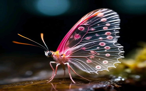 Transparent butterfly wallpaper screenshot 1