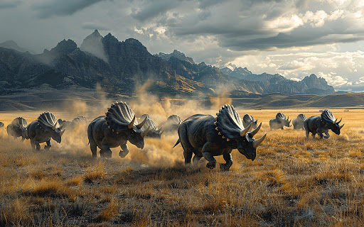 Triceratops dinosaur in its natural habitat screenshot 1