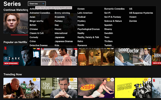 Trim: IMDB Ratings on Netflix and Prime Video screenshot 1