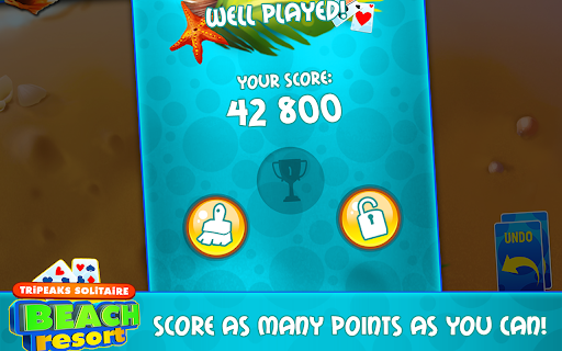 Tripeak Solitaire Beach Resort - Card Game screenshot 1